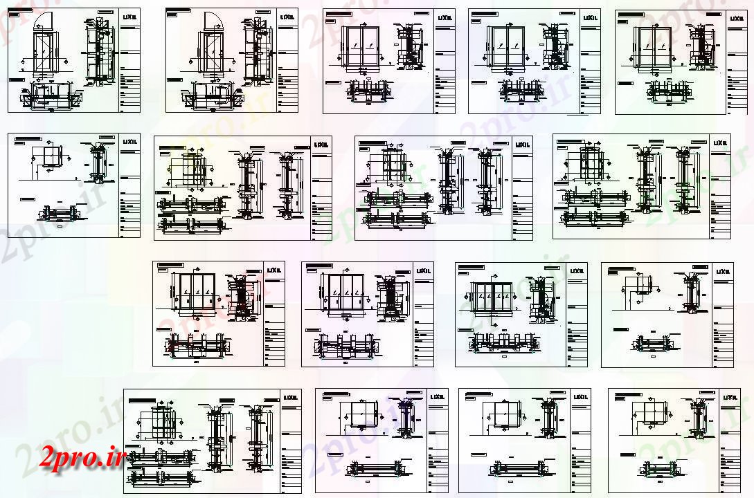 دانلود نقشه پلان مقطعی    داشتن جزئیات بخش از واحد پیکرنما با جزئیات dimensions  (کد158972)