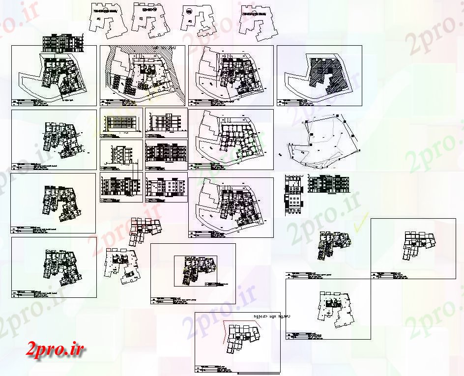 دانلود نقشه پلان مقطعی اتوکد  دو بعدی  داشتن جزئیات بخش و نما ساختمان و ،  برای  این بلوک (کد159018)