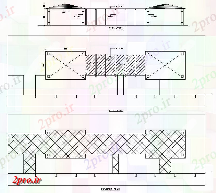 دانلود نقشه پلان مقطعی اتوکد دو بعدی  نشیمن داشتن جزئیات مربوط به طرحی فرش کردن، طرحی های سقف، و طرحی نما از رستوران  اتوکد  طراحی   (کد159215)