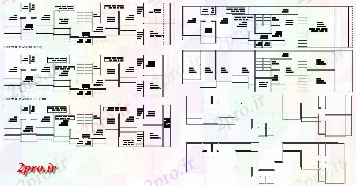 دانلود نقشه مسکونی  ، ویلایی ، آپارتمان    دو بعدی  نشیمن نشان می دهد طرحی طبقه شماتیک از 2BHK خانه آپارتمان  ،   (کد159265)