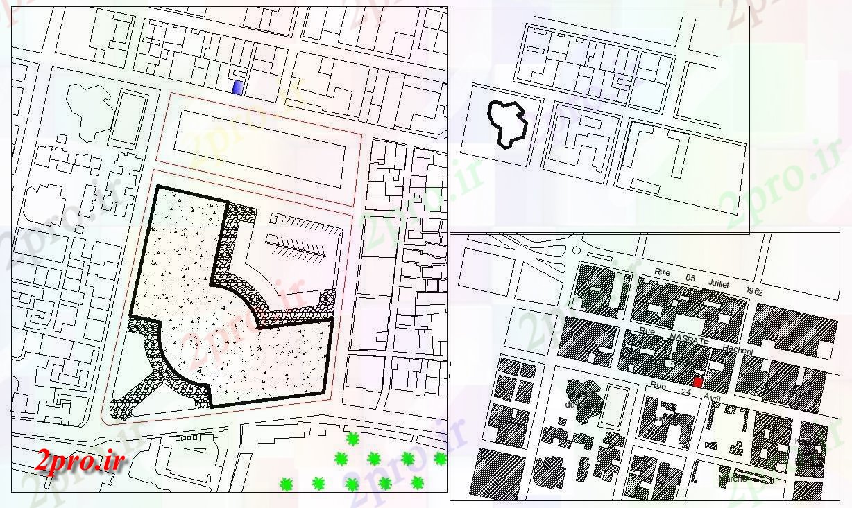 دانلود نقشه برنامه ریزی شهری سایت ساخت و ساز طرحی خشن طراحی با طرحی محل های موجود   طراحی،   (کد159267)