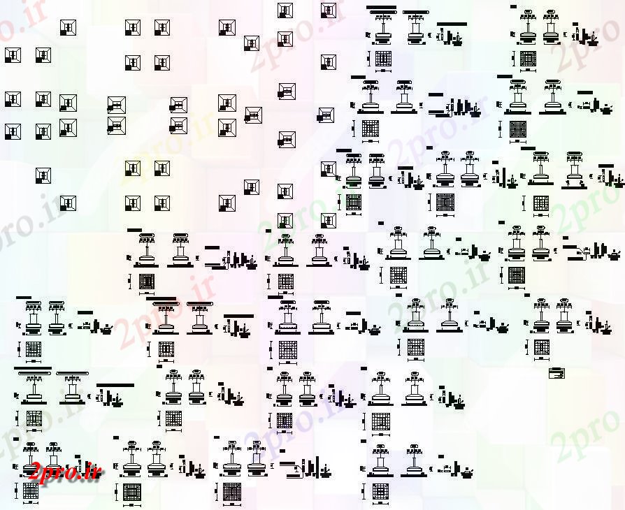 دانلود نقشه پلان مقطعی  از نشان می دهد  دو بعدی  جزئیات این column  (کد159355)