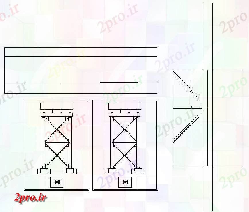 دانلود نقشه پلان مقطعی    از ساخت و ساز فولاد مخزن آب    طراحی (کد159376)