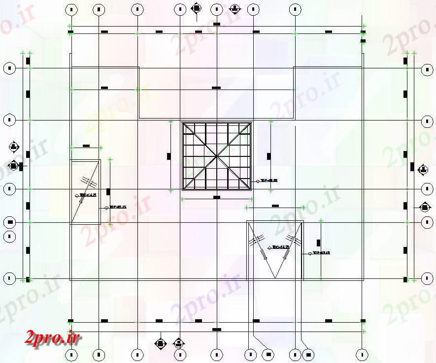 دانلود نقشه پلان مقطعی  اتوکد تراس طراحی مقطعی،   (کد159405)