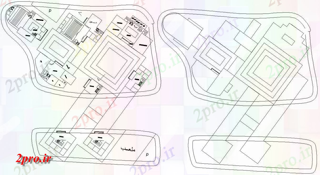 دانلود نقشه جزئیات تیر یک طرحی خشن از طرحی طبقه منطقه صنعتی   ،   (کد159407)