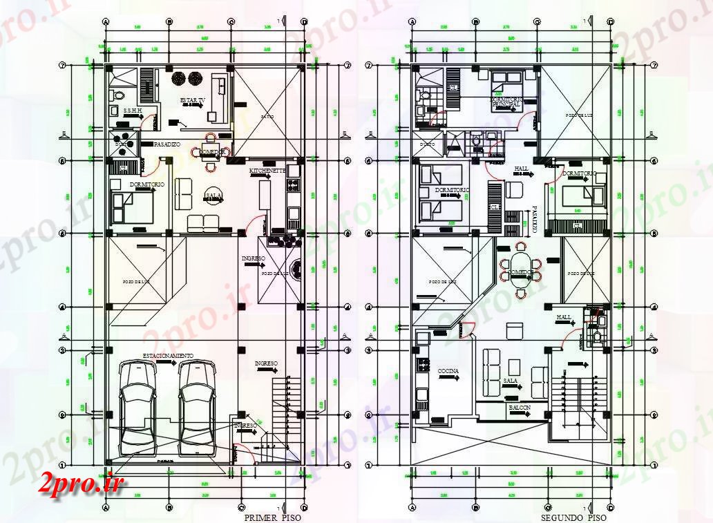 دانلود نقشه مسکونی ، ویلایی ، آپارتمان X 18 با مبلمان طراحی معماری متر خانه نشیمن 9 در 18 متر (کد159440)