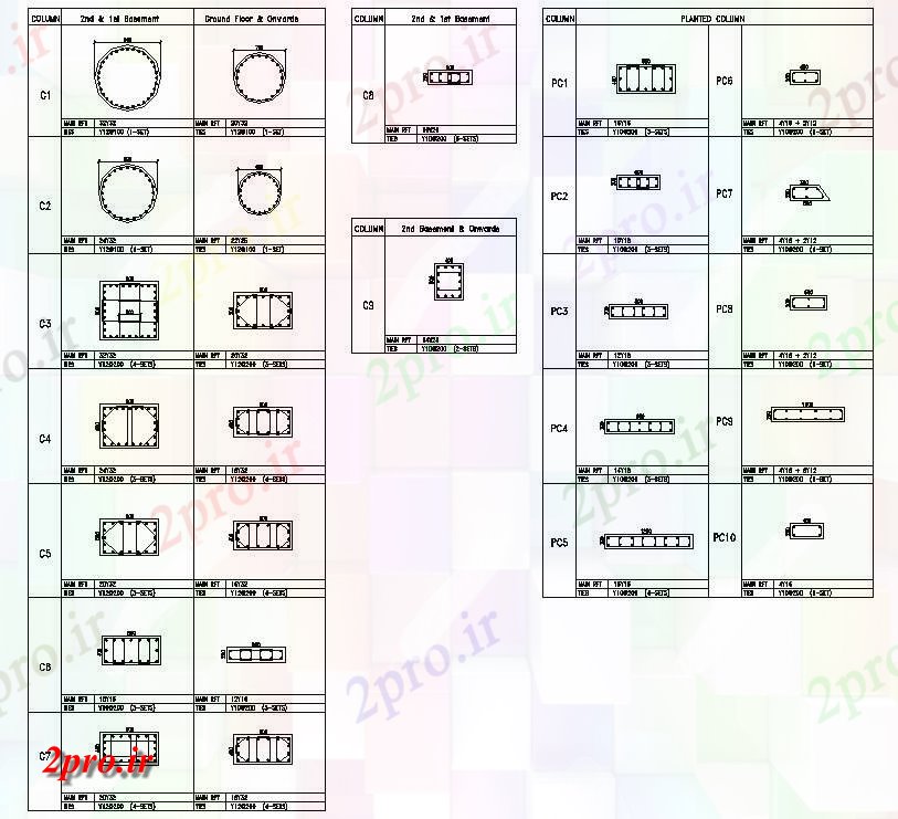 دانلود نقشه پلان مقطعی   نشیمن از جزئیات بخش دیوار طراحی تقویت،   (کد159527)