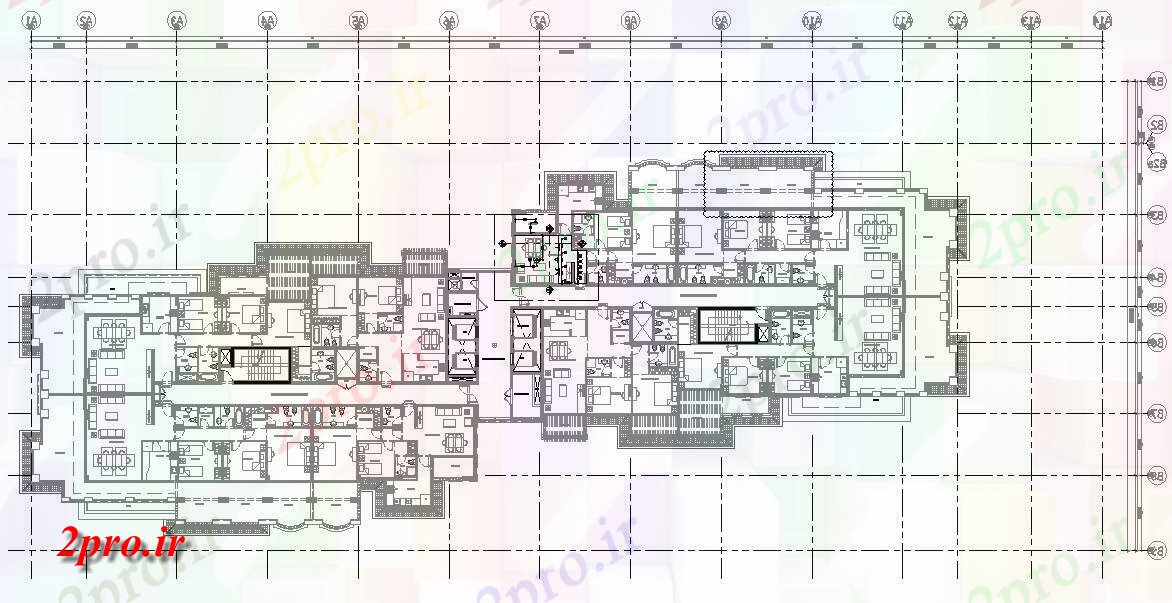 دانلود نقشه مسکونی ، ویلایی ، آپارتمان وسایل اتوکد دو نوع تک دان 4BHK لوکس طبقه ویلا زمین با طرحی مبلمان 30 در 83 متر (کد159652)