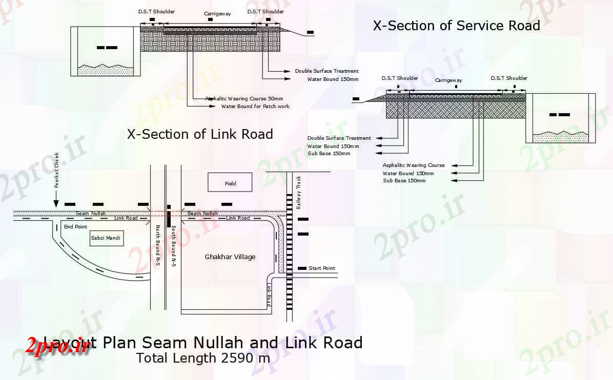 دانلود نقشه پلان مقطعی طراحی از خدمات جزئیات جاده         دو بعدی   (کد160209)