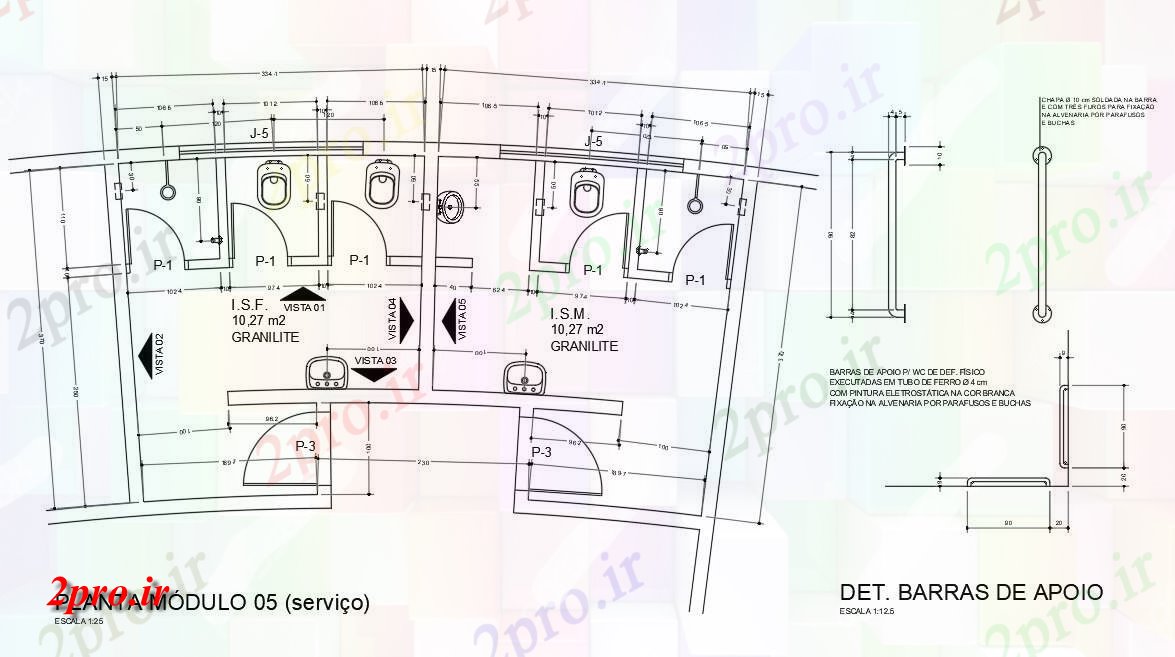 دانلود نقشه بلوک حمام و توالت  تفصیلی نشیمن توالت عمومی طرحی طبقه و بخش جزئیات   دو بعدی   (کد160284)