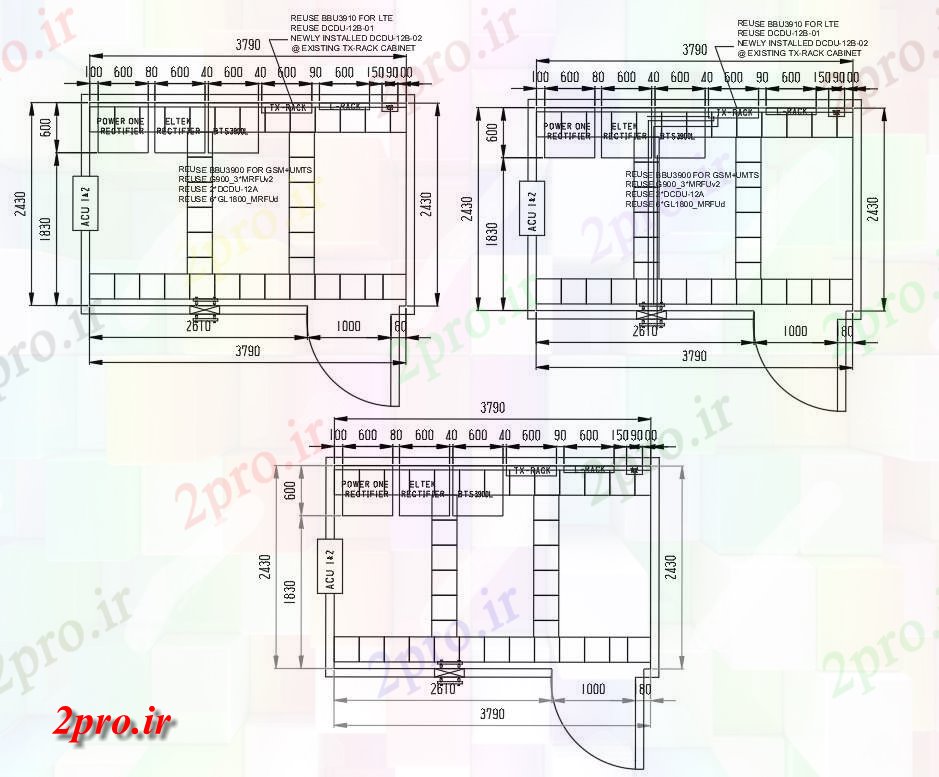 دانلود نقشه پلان مقطعی   طراحی   جزئیات طرحی از مبل کابین برج تلفن    (کد160375)