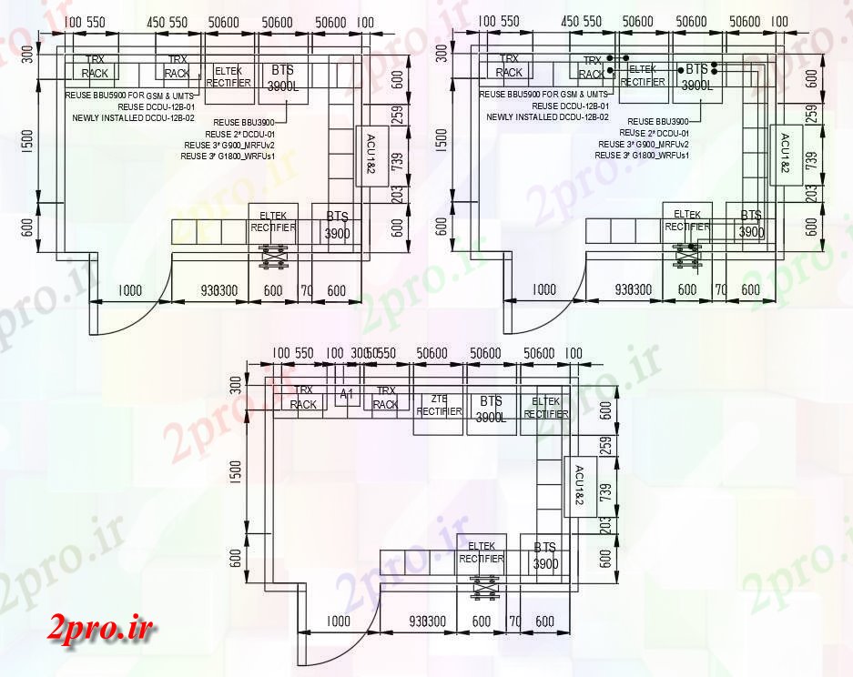 دانلود نقشه پلان مقطعی  طراحی نشان می دهد برنامه ریزی و جزئیات نما شبکه tower  دو بعدی   (کد160435)