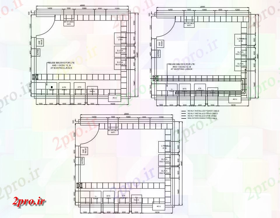 دانلود نقشه پلان مقطعی  اتوکد دو بعدی   طراحی می دهد طرحی کابل برج جزئیات اتوکد  (کد160584)