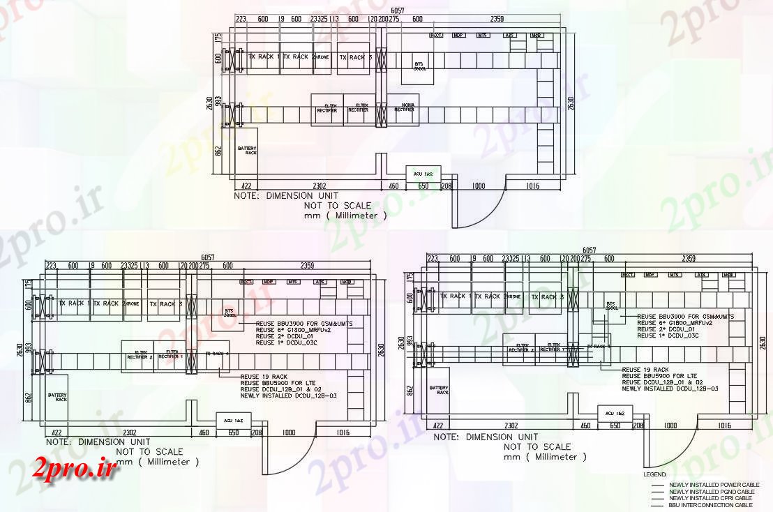 دانلود نقشه پلان مقطعی   اتوکد می دهد طرحی کابل برای برج  اتوکد  (کد160590)