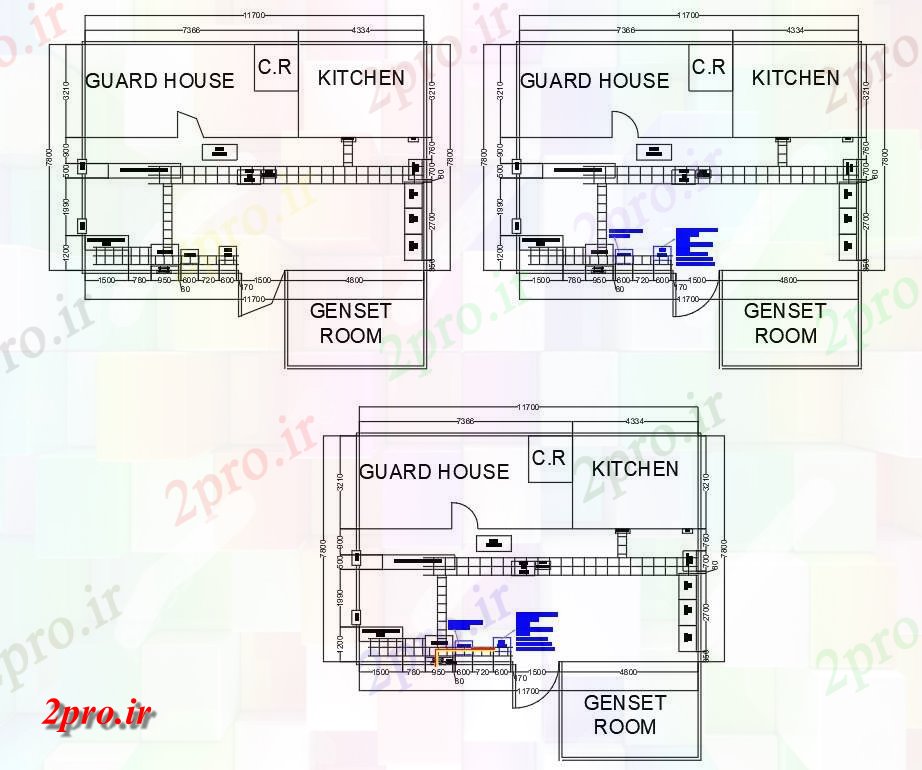 دانلود نقشه پلان مقطعی   اتوکد می دهد طرحی کابل برای اتاق موجود   اتوکد  (کد160595)