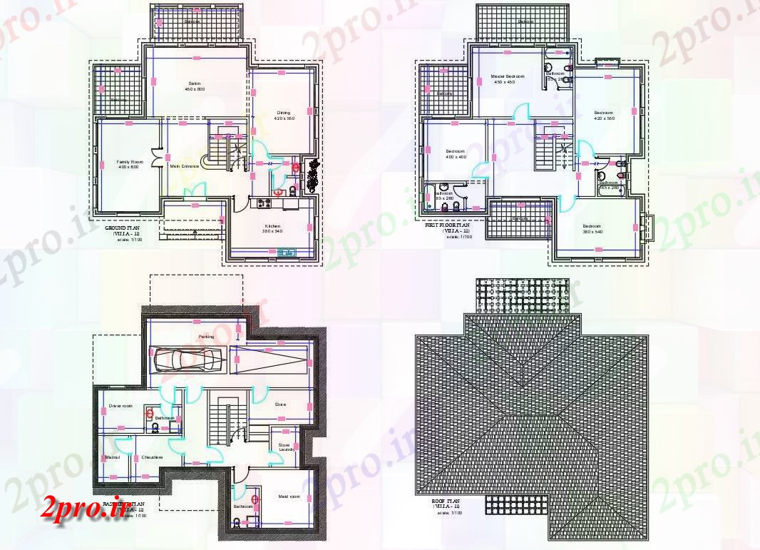 دانلود نقشه خانه های کوچک ، نگهبانی ، سازمانی - طراحی داشتن طرحی طبقه ویلا فردی با امکانات پارکینگ (دوبلکس خانه) دو بعدی 13 در 19 متر (کد160774)