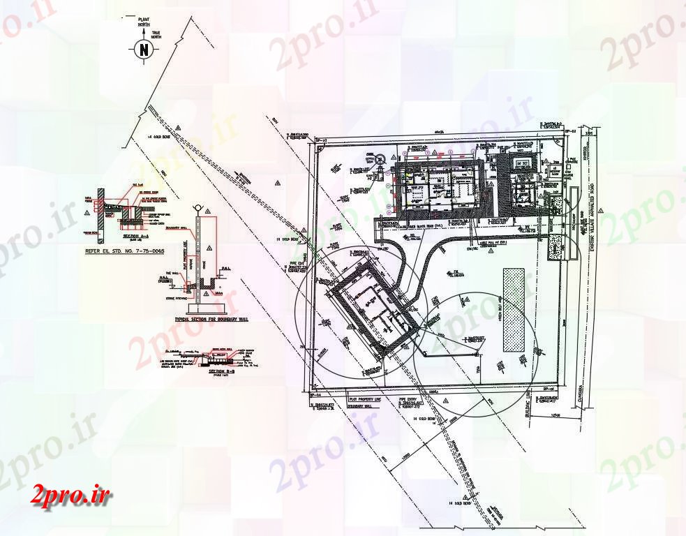 دانلود نقشه طراحی اتوکد پایه طراحی برای پروژه های خط لوله Mehsana درباره باتیندا نشان    مدل        (کد160782)