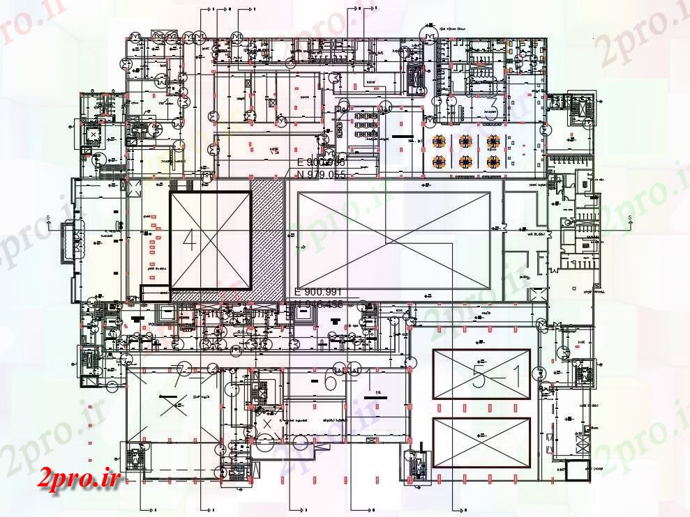 دانلود نقشه هایپر مارکت - مرکز خرید - فروشگاه طراحی داشتن طرحی ساختمان زیرزمین تجاری دو بعدی floor از شما بسیار سپاسگزارم برای از وب سایت 118 در 136 متر (کد160821)