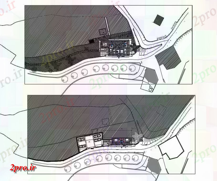 دانلود نقشه مسکونی ، ویلایی ، آپارتمان اتوکد دو بعدی نشان می دهد طراحی دیدگاه بالای پوشش گیاهی نقشه برداری قرار 10 در 19 متر (کد160855)