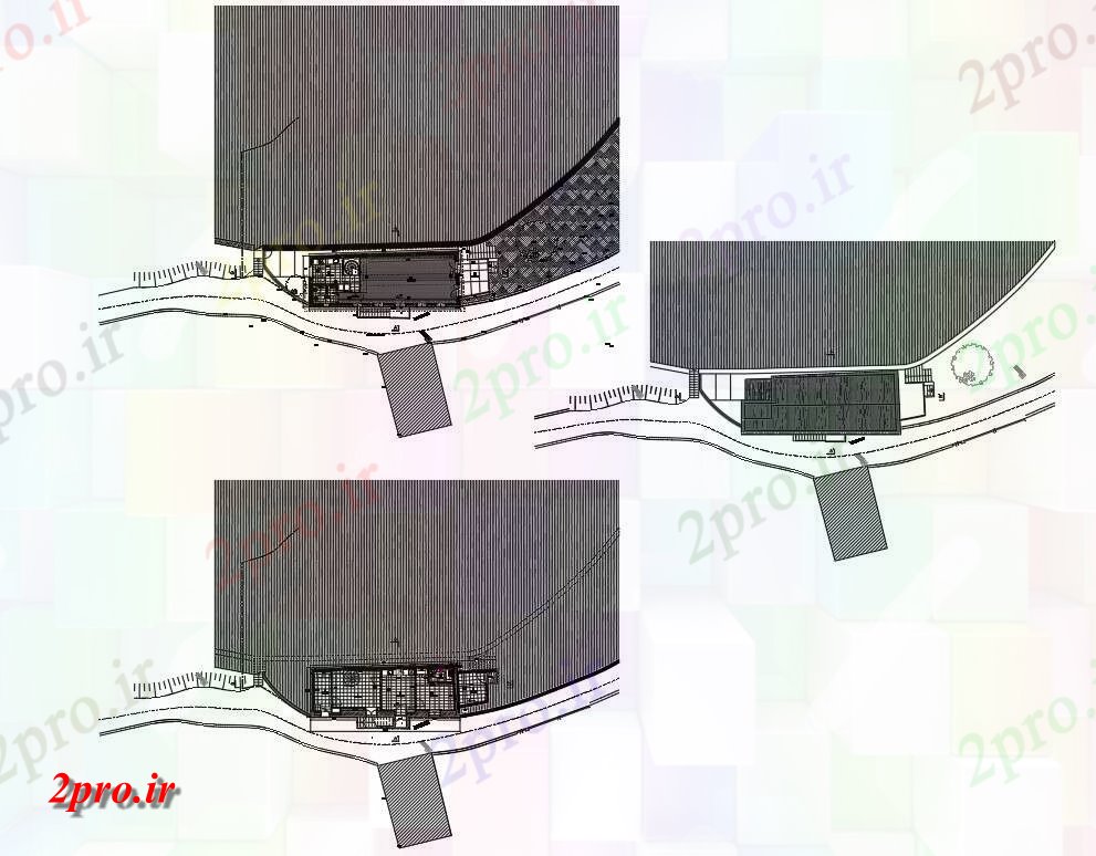 دانلود نقشه مسکونی ، ویلایی ، آپارتمان پوشش کارخانه خانه تپه در قالب دو بعدی اتوکد رسم با فاده از مدل و طرحی شد 5 در 15 متر (کد160858)