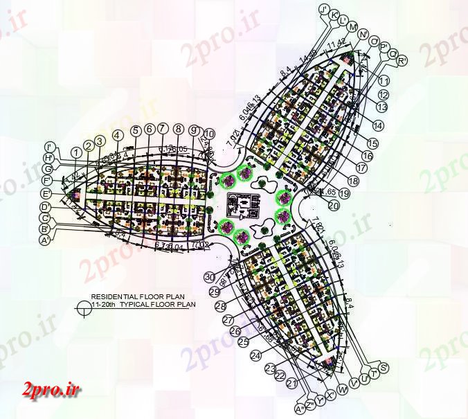 دانلود نقشه مسکونی  ، ویلایی ، آپارتمان  نمونه آپارتمان   ودیو طرحی طبقه  (کد160899)