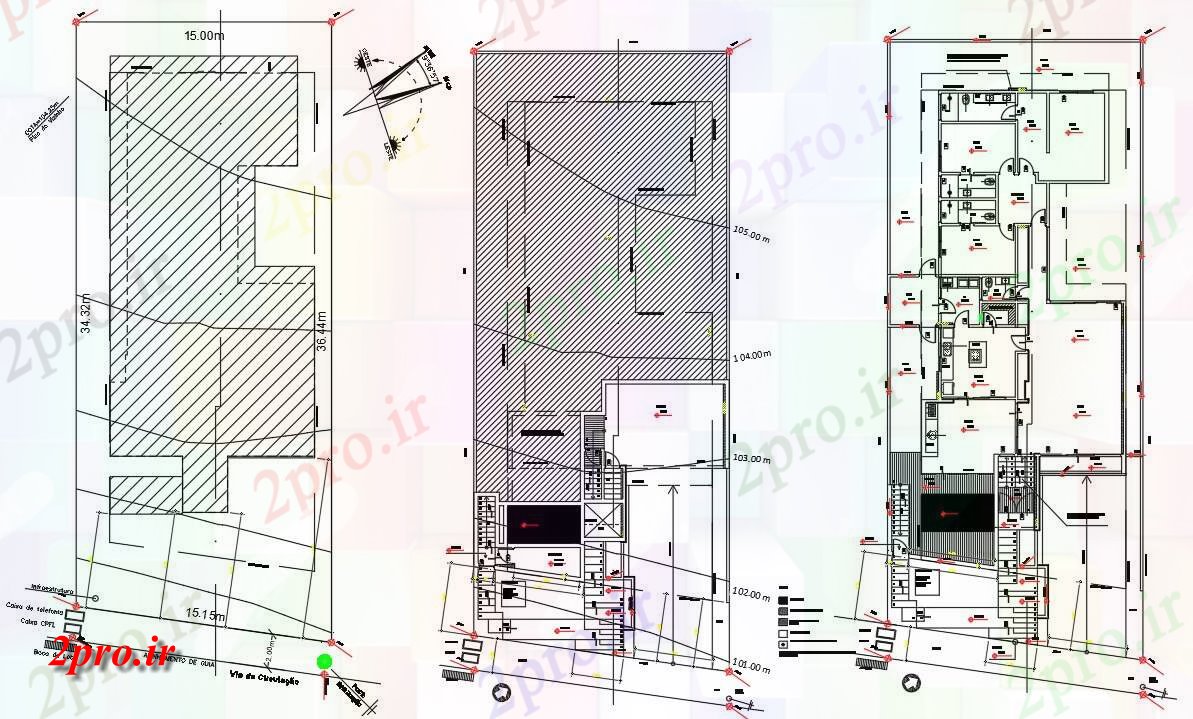 دانلود نقشه مسکونی ، ویلایی ، آپارتمان G + 1 طرحی اقامت دو بعدی 15 در 34 متر (کد160902)