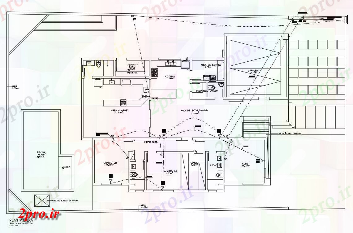 دانلود نقشه اتوماسیون و نقشه های برق BHK اتصال خانه سیم کشی دو بعدی  اتوکد  طراحیhouse    (کد160905)