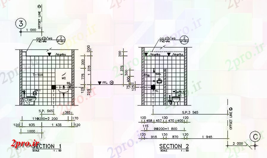 دانلود نقشه مسکونی  ، ویلایی ، آپارتمان  نما جزئیات دیوار نشان     دو بعدی  اتوکد  طراحی دو بعدی   طراحی (کد161162)