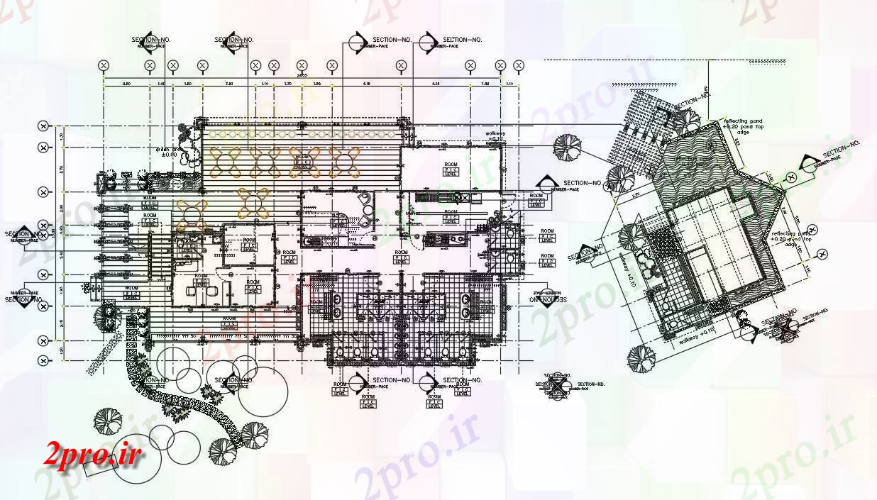 دانلود نقشه مسکونی ، ویلایی ، آپارتمان اتوکد دو بعدی نشیمن طرحی طبقه رستوران طراحی در دسترس ، دو بعدی 13 در 24 متر (کد161165)