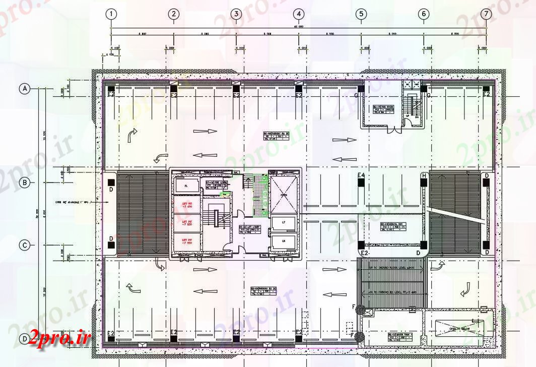 دانلود نقشه ستون اتوکد دو بعدی   نشان می دهد  طراحی جزئیات ستون موقعیت مکانی پایه ساختمان بیمارستان     (کد161250)