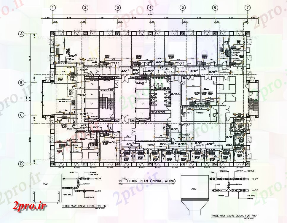 دانلود نقشه جزئیات لوله کشی  طراحی  نشان می دهد جزئیات لوله کشی کار طرحی ساختمان بیمارستان     (کد161294)
