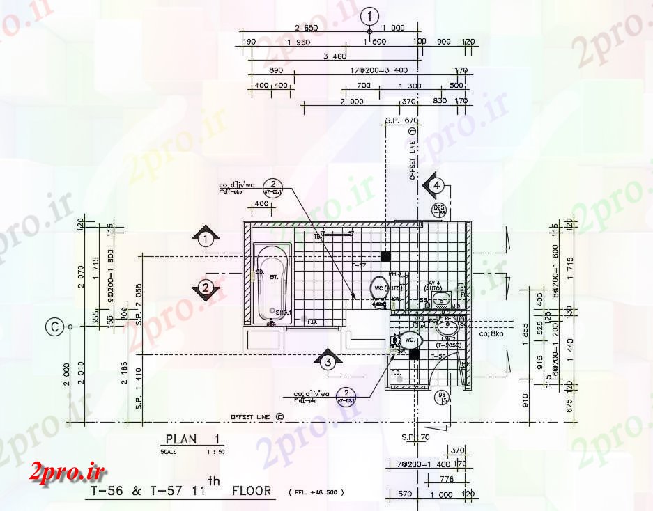 دانلود نقشه بلوک حمام و توالتمسکونی اد توالت و طرحی طبقه توالت رایج    اتوکد       (کد161316)