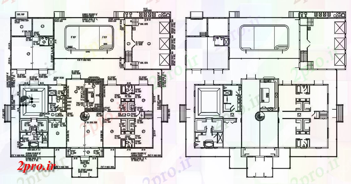 دانلود نقشه مسکونی ، ویلایی ، آپارتمان BHK خانه طراحی با نشیمن 32 در 32 متر (کد161320)