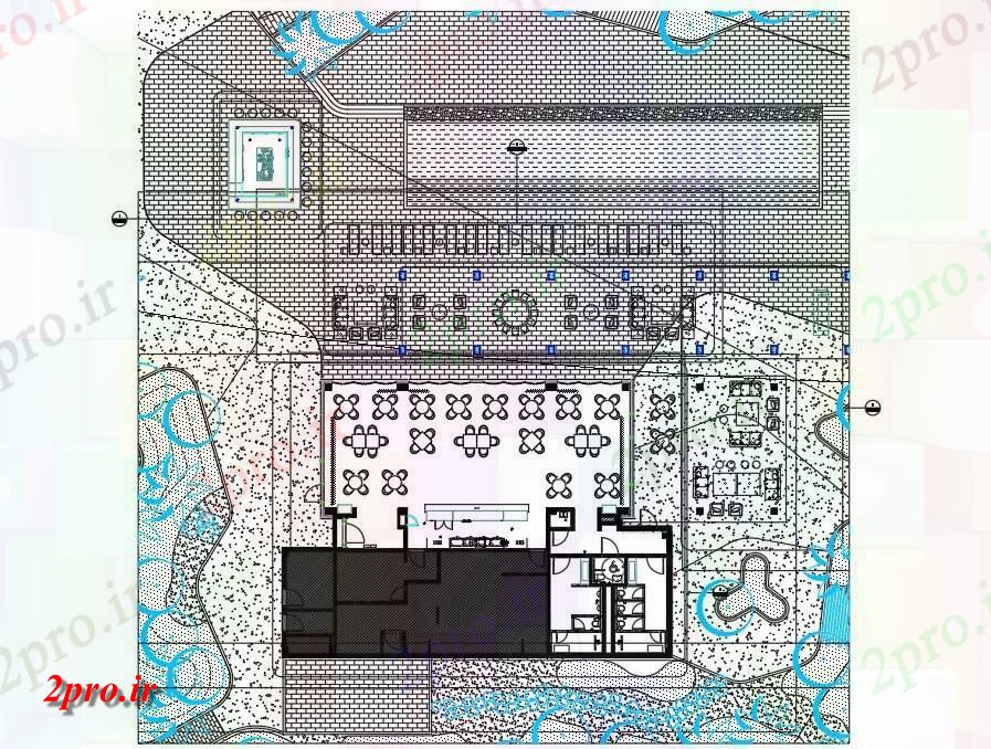 دانلود نقشه هتل - رستوران - اقامتگاه طرحی های کلیدی رستوران ساحل طراحی طرحی طبقه اتوکد دو بعدی 18 در 26 متر (کد161664)