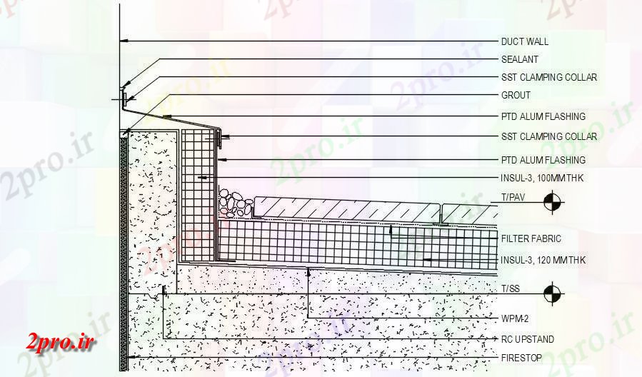 دانلود نقشه جزئیات ساخت و ساز این ساخت و ساز  نشان می دهد رسم detail این   دو بعدی  (کد161674)