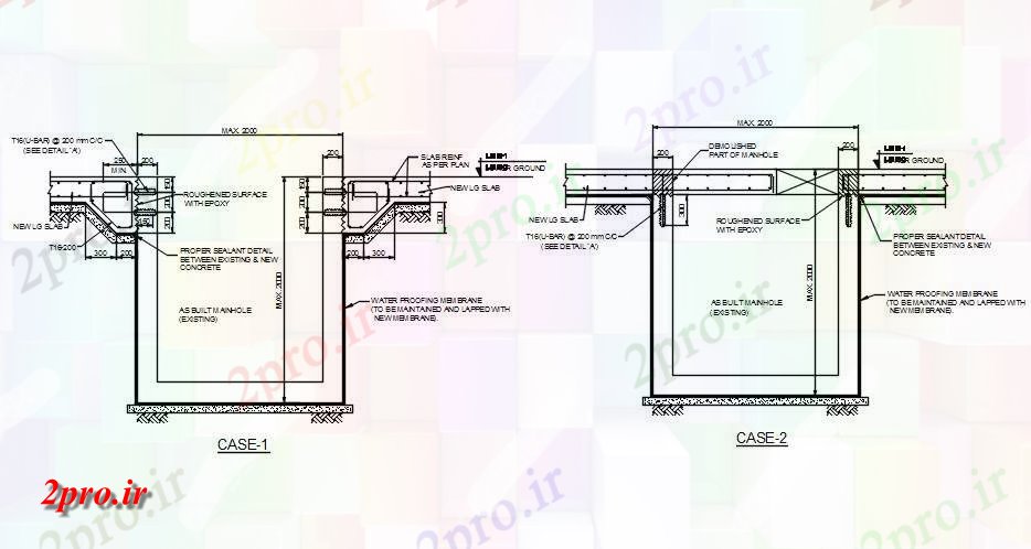 دانلود نقشه طراحی جزئیات تقویت کننده ساخت و ساز برای جزئیات آرماتور          دو بعدی    (کد161830)