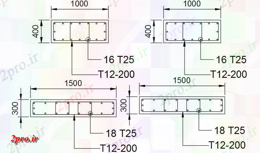 دانلود نقشه طراحی جزئیات تقویت کننده این  جزئیات  ارائه تقویت      دو بعدی    (کد161871)