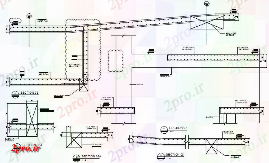 دانلود نقشه طراحی جزئیات ساختار جزئیات ساختار تقویت   اتوکد  این   دو بعدی  ارائه   (کد161894)