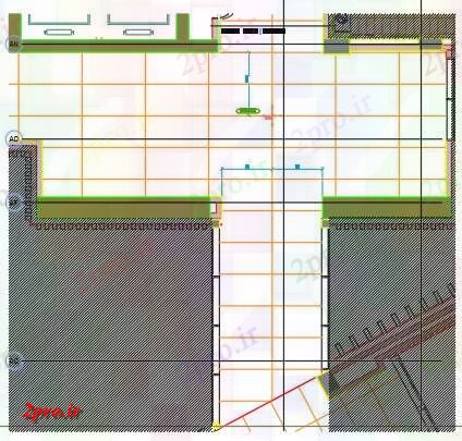 دانلود نقشه  شرکت ، دفتر کار ، سازمان ، ادارهاین  طراحی ارائه پوشش کف طرحی بالابر corridor این  دو بعدی  (کد161906)