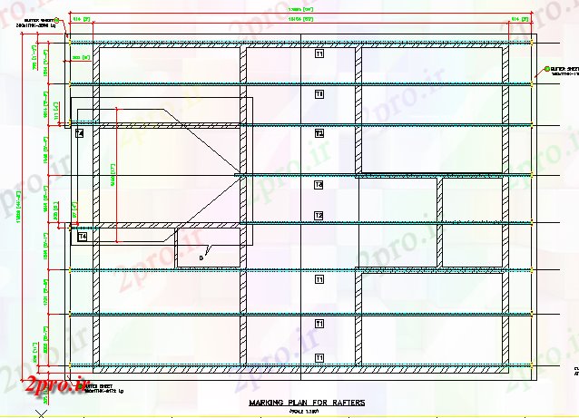 دانلود نقشه پلان مقطعی طرحی مارک برای جزئیات بخش گله مرغ  اتوکد  نشیمن  با توجه به   (کد162207)