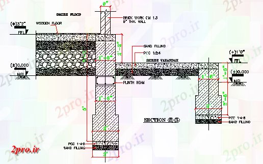 دانلود نقشه پلان مقطعی جزئیات بخش از ستون ها و کف پوش  اتوکد  نشیمن  ارائه      (کد162216)