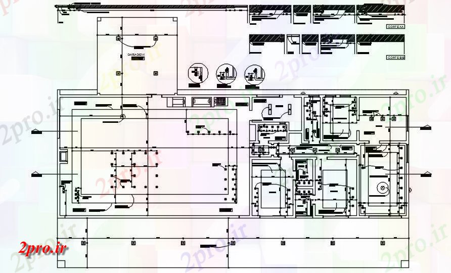 دانلود نقشه مسکونی ، ویلایی ، آپارتمان کار جزئیات طراحی از طرحی سایت اتوکد نشیمن دو بعدی 3 در 4 متر (کد162220)