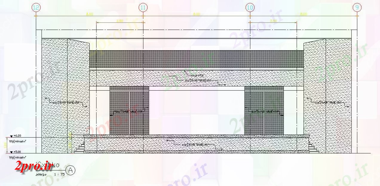 دانلود نقشه پلان مقطعی نما از جزئیات از ساختمان  دو بعدی  اتوکد    با توجه به  دو بعدی  اتوکد   در حال حاضر (کد162243)