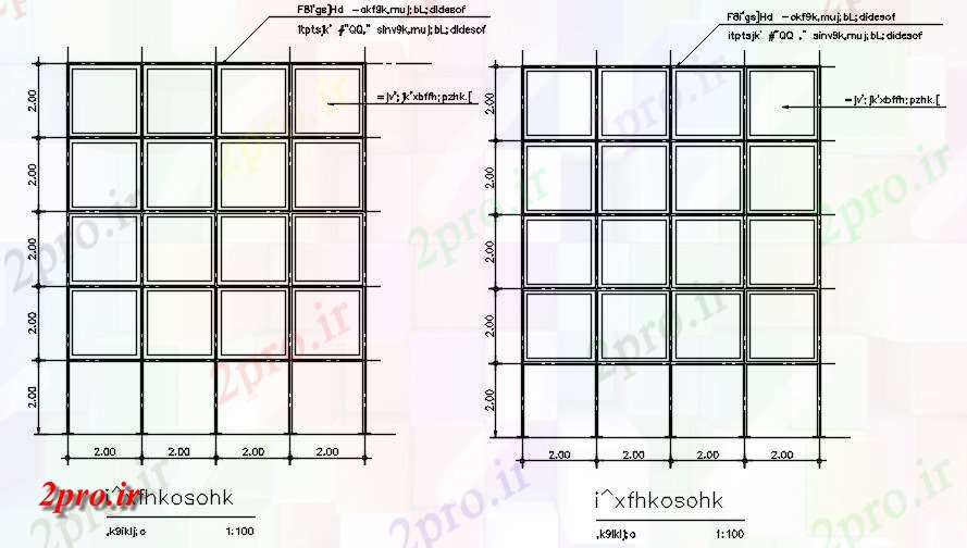 دانلود نقشه طراحی جزئیات ساختار این  اتوکد در مورد جزئیات ساخت و ساز (کد162260)