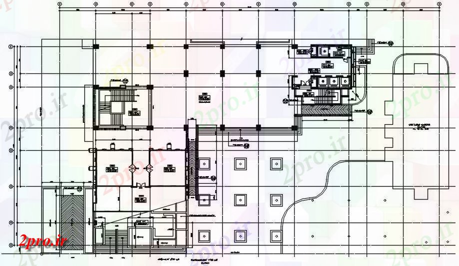 دانلود نقشه جزئیات ساخت و ساز خط مرکز از پایه و اساس طراحی جزئیات مشخص     (کد162265)