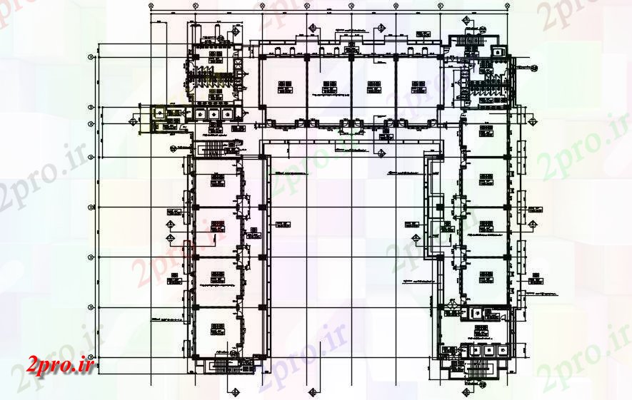 دانلود نقشه هتل - رستوران - اقامتگاه این طراحی مشخص هتل اتوکد 13 در 15 متر (کد162275)