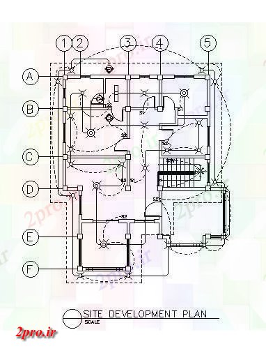دانلود نقشه پلان مقطعی طرحی توسعه سایت بخش و جزئیات طراحی برق از طرحی خانه   طراحی ارائه     دو بعدی    (کد162321)