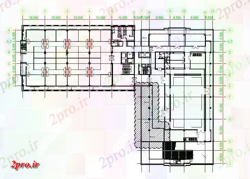 دانلود نقشه هتل - رستوران - اقامتگاه طرحی رستوران طبقه با ابعاد روشن اتوکد طراحی provide دو بعدی 15 در 22 متر (کد162332)