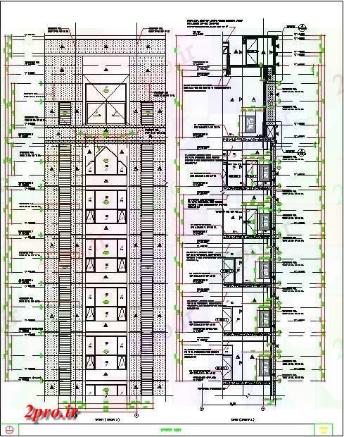 دانلود نقشه پلان مقطعی آپارتمان    جزئیات جلو بخش  اتوکد  نشیمن      در حال حاضر (کد162352)