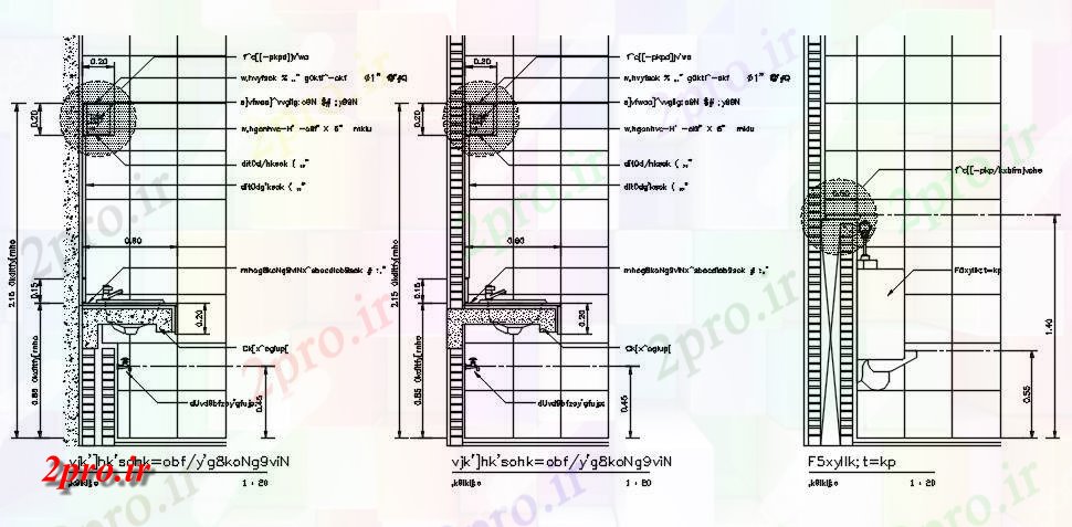 دانلود نقشه پلان مقطعی سینک ظرفشویی توالت بخش برش و نما جزئیات  اتوکد  طراحی  دو بعدی      (کد162403)